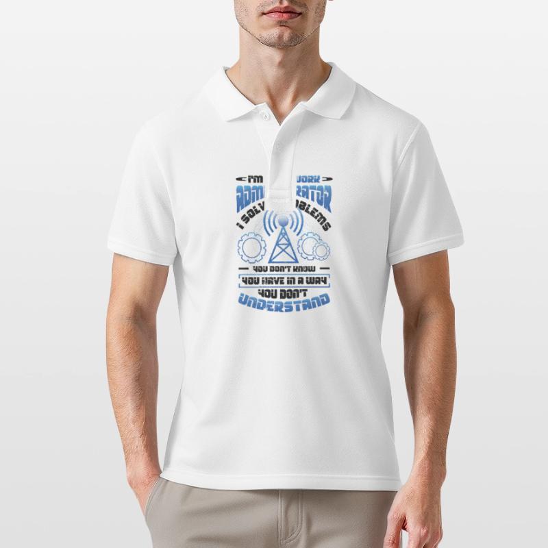 Solve problems IT-support network administrator Men's Polo Shirt