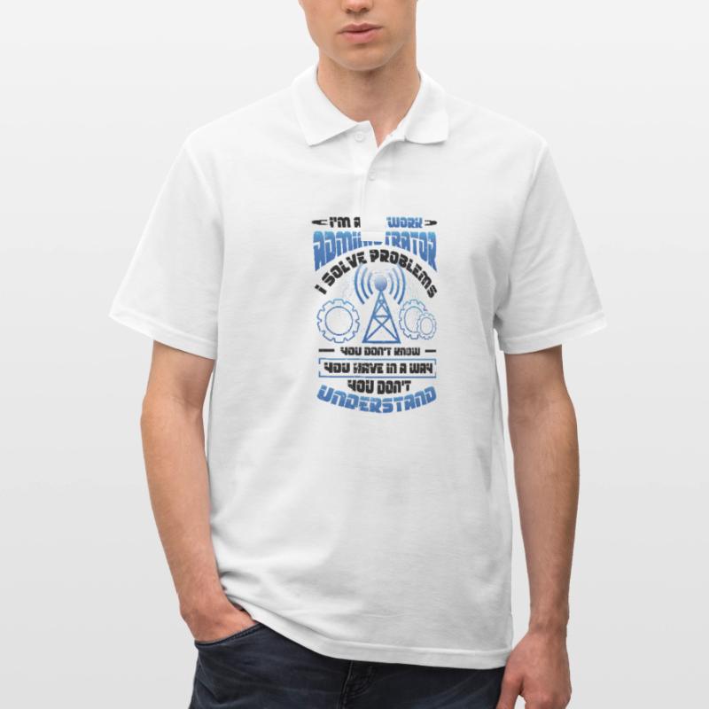 Solve problems IT-support network administrator Men's Polo Shirt