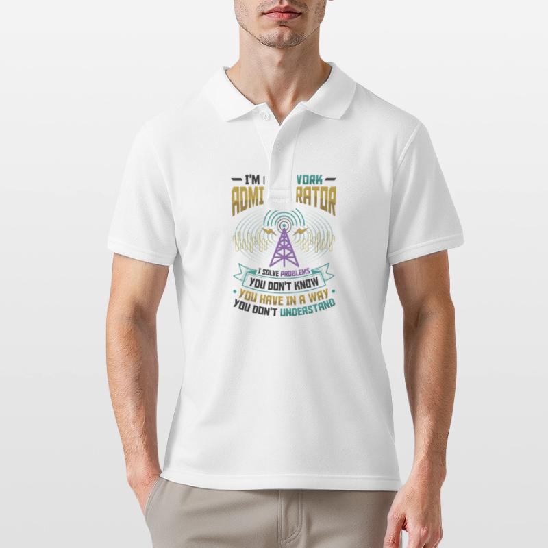 Solve problems IT-support network administrator Men's Polo Shirt