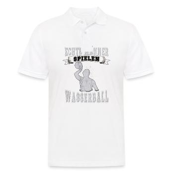 Wasserballer Wassersport Sport Wasserball - Männer Poloshirt - Weiß - Vorne - Kai (181cm)