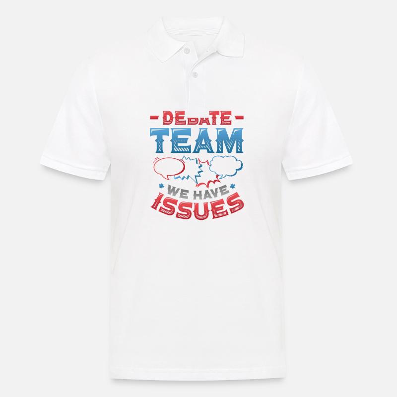 Debating team, we have problems - Men's Polo Shirt - white