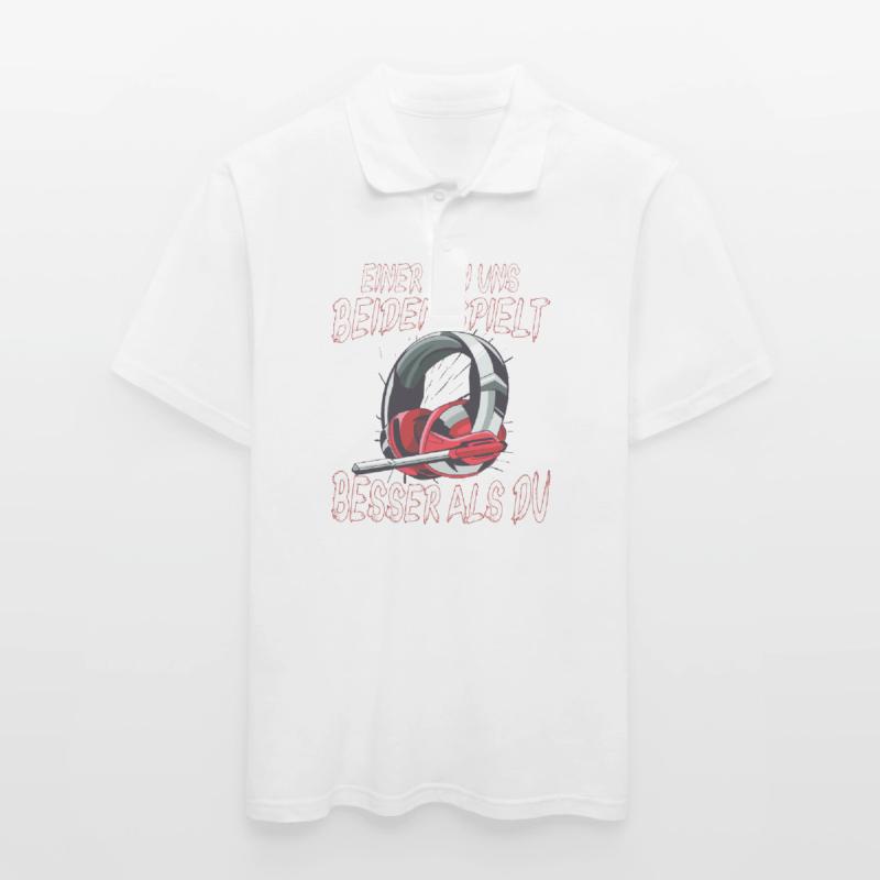 Der Controller Soll Mit Dir Sein. Videospiele Männer Poloshirt