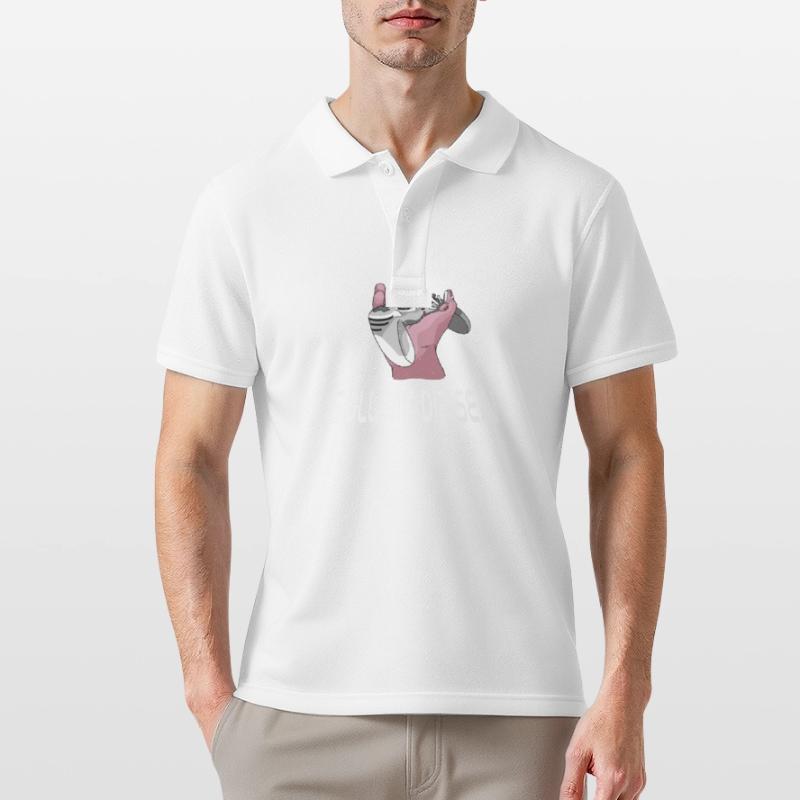Der Controller Soll Mit Dir Sein. Videospiele Männer Poloshirt
