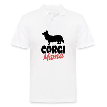 Corgi - Männer Poloshirt - Weiß - Vorne - Kai (181cm)