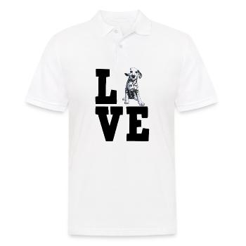 Dalmatian - Men's Polo Shirt - white - Front - Kai (181cm)