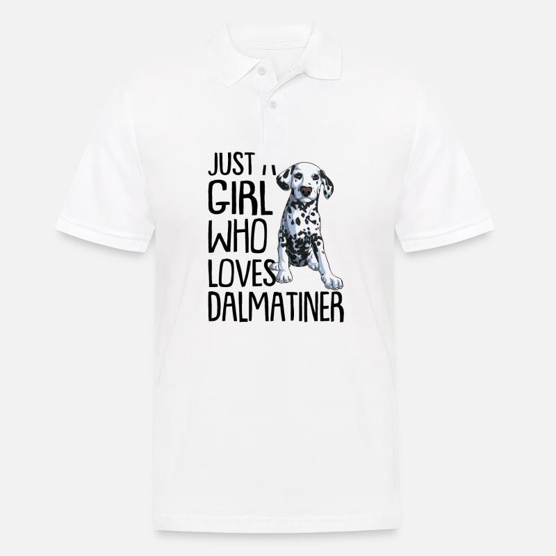 Dalmatiner - Männer Poloshirt - Weiß