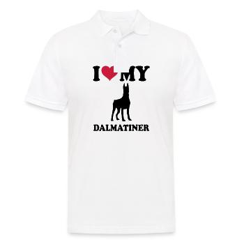 Dobermann - Männer Poloshirt - Weiß - Vorne - Kai (181cm)