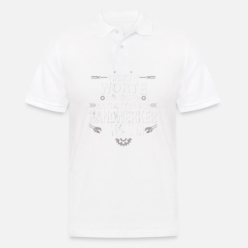 Handwerk Handwerker - Männer Poloshirt - Weiß