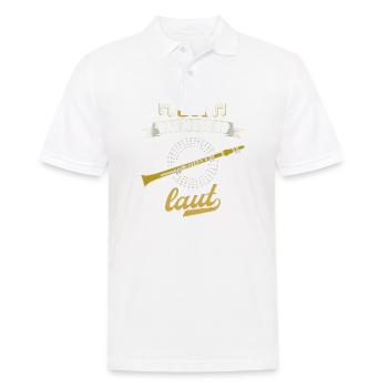 Klarinette Blasmusik Musikverein Orchester Jazz - Männer Poloshirt - Weiß - Vorne - Kai (181cm)