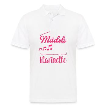 Klarinette Blasmusik Musikverein Orchester Jazz - Männer Poloshirt - Weiß - Vorne - Kai (181cm)