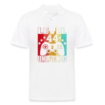 Chemise d’anniversaire 44 ans Gamer 44. - Polo Homme - blanc - Devant - Kai (181cm)