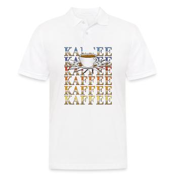 KAFFEE - Männer Poloshirt - Weiß - Vorne - Kai (181cm)