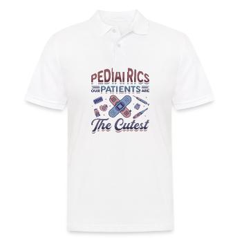 Pädiatrie, Unsere Patienten Sind Die Süßesten - Männer Poloshirt - Weiß - Vorne - Kai (181cm)