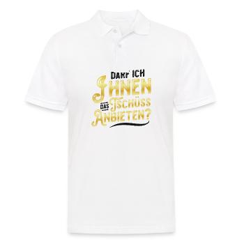 Darf Ich Ihnen Das Tschüss Anbieten - Männer Poloshirt - Weiß - Vorne - Kai (181cm)