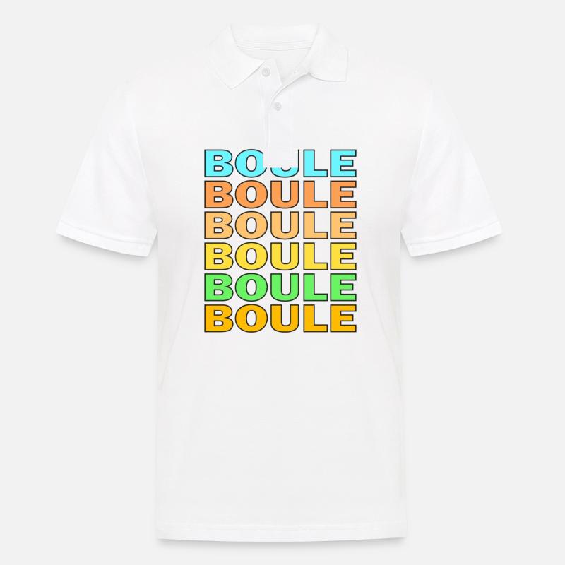 BOULE - Männer Poloshirt - Weiß