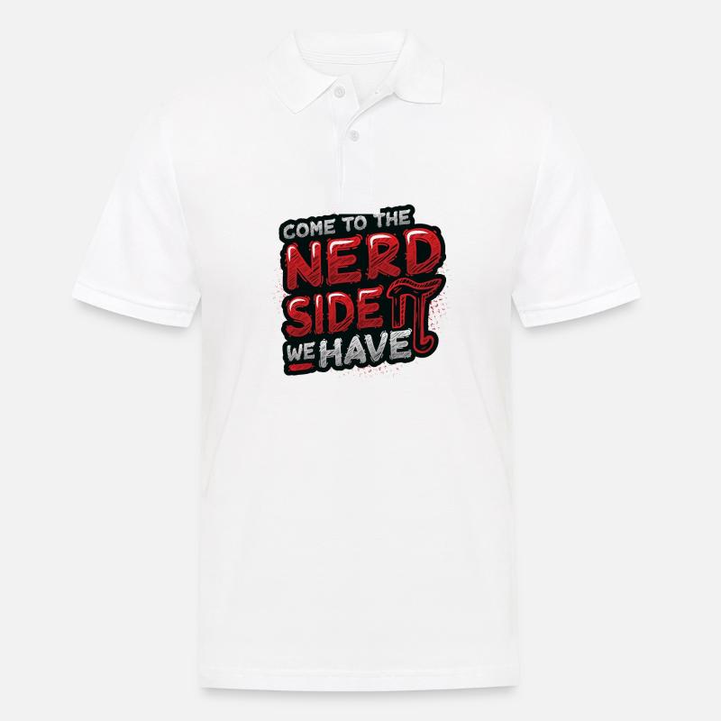 Math student, funny math student - Men's Polo Shirt - white