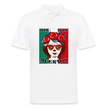 DIA DE LOS MUERTOS - Männer Poloshirt - Weiß - Vorne - Kai (181cm)