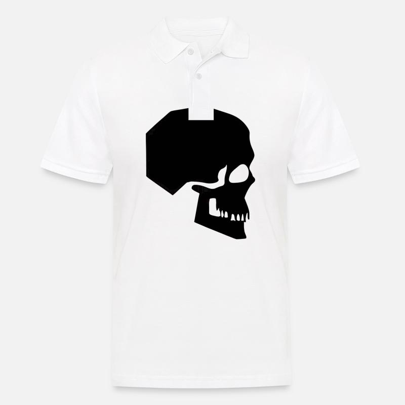 Symbol des Todes - Männer Poloshirt - Weiß