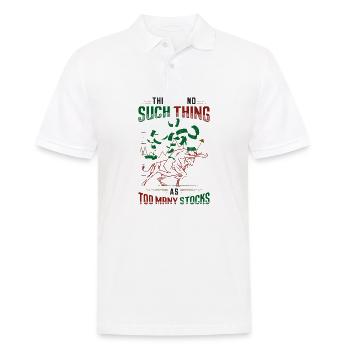 There are not too many stocks, bull-bear stocks - Men's Polo Shirt - white - Front - Kai (181cm)