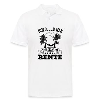 Ich Muss Nix Ich Bin In Rente Rentnerin Rentner - Männer Poloshirt - Weiß - Vorne - Kai (181cm)