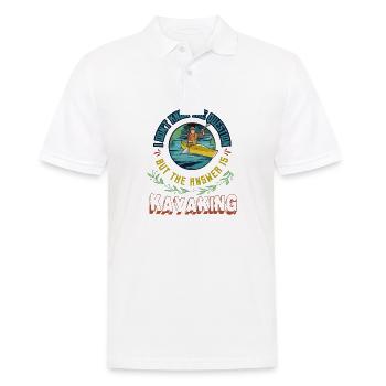 Kayak, je ne connais pas la question, mais la réponse - Polo Homme - blanc - Devant - Kai (181cm)