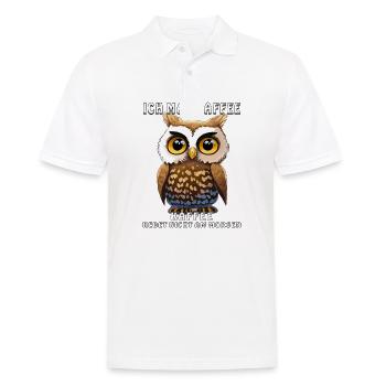 EULE ICH MAG KAFFEE - Männer Poloshirt - Weiß - Vorne - Kai (181cm)