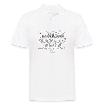 Lass dich nicht von der Angst aufhalten - Männer Poloshirt - Weiß - Vorne - Kai (181cm)