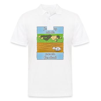 MENSCH TRAURIG KATZE - Männer Poloshirt - Weiß - Vorne - Kai (181cm)