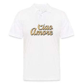 Ciao Amore - Men's Polo Shirt - white - Front - Kai (181cm)