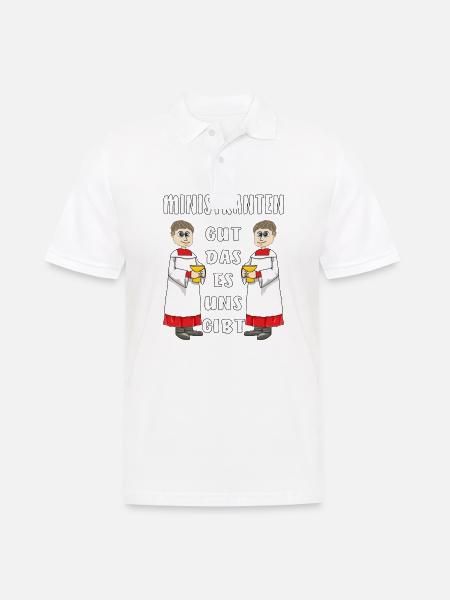 MINISTRANTEN GUT DAS ES UNS GIBT - Männer Poloshirt - Weiß