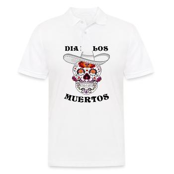 DIA DE LOS MUERTOS - Men's Polo Shirt - white - Front - Kai (181cm)