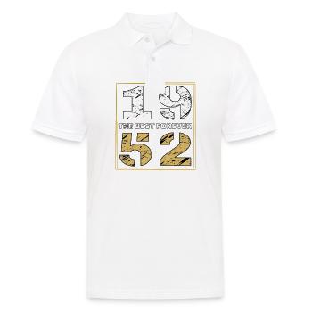 THE BEST FOREVER 1952 - Men's Polo Shirt - white - Front - Kai (181cm)