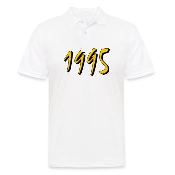 BIRTHDAY YEAR 1995 - Men's Polo Shirt - white - Front - Kai (181cm)