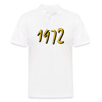 BIRTHDAY YEAR 1972 - Men's Polo Shirt - white - Front - Kai (181cm)
