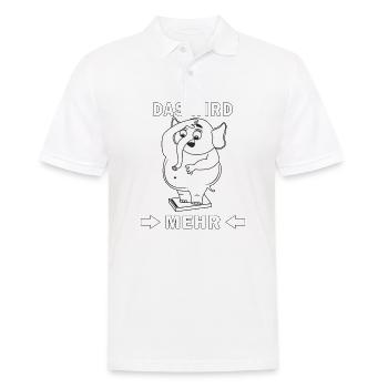 ABNEHMEN - Männer Poloshirt - Weiß - Vorne - Kai (181cm)