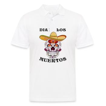 DIA DE LOS MUERTOS - Men's Polo Shirt - white - Front - Kai (181cm)