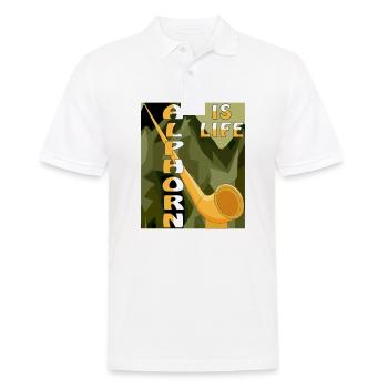 LE COR DES Alpes, c’est la vie - Polo Homme - blanc - Devant - Kai (181cm)