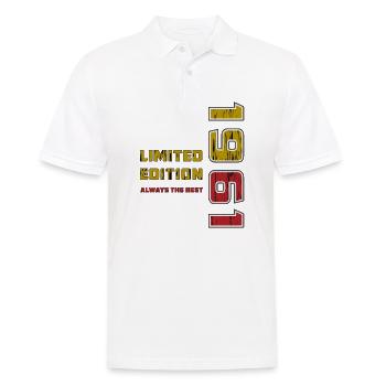 YEAR 1961 - Men's Polo Shirt - white - Front - Kai (181cm)