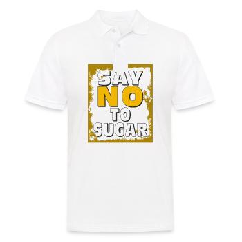 ZUCKER DIT NON AU SUCRE - Polo Homme - blanc - Devant - Kai (181cm)