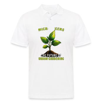 MICROGREENS THE FUTURE OF URBAN GARDENING - Men's Polo Shirt - white - Front - Kai (181cm)
