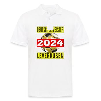 GERMAN CHAMPION 2024 LEVERKUSEN - Men's Polo Shirt - white - Front - Kai (181cm)