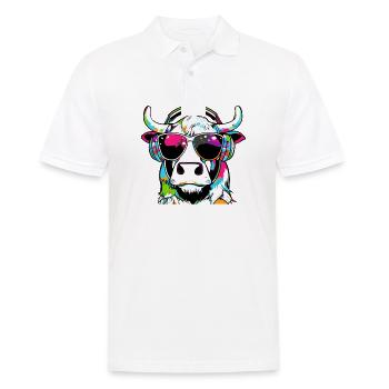 KUH - Männer Poloshirt - Weiß - Vorne - Kai (181cm)