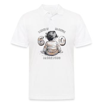 KIND 60. GEBURTSTAG - Männer Poloshirt - Weiß - Vorne - Kai (181cm)