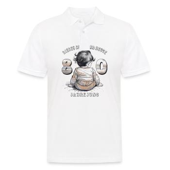 CHILD 80TH BIRTHDAY - Men's Polo Shirt - white - Front - Kai (181cm)