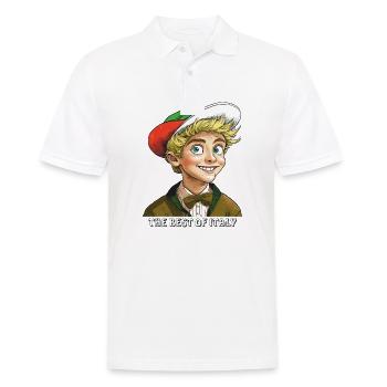 YOUNG ITALY THE BEST OF ITALY - Men's Polo Shirt - white - Front - Kai (181cm)