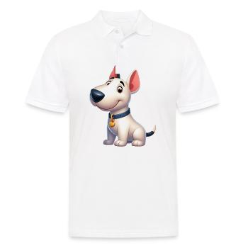 Bull Terrier 5 - Men's Polo Shirt - white - Front - Kai (181cm)