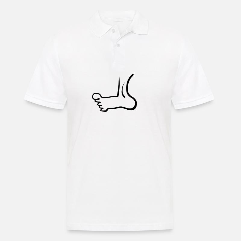 fuß biollogie - Männer Poloshirt - Weiß