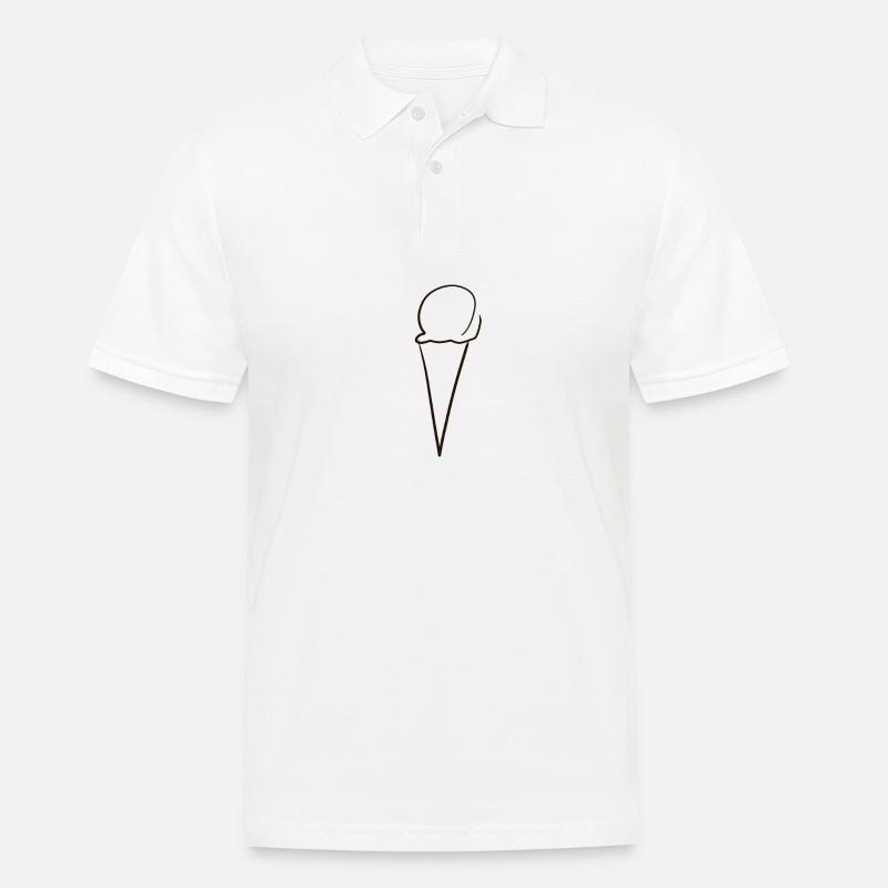 eiscreme eis - Männer Poloshirt - Weiß
