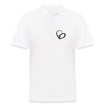 heart broken - Men's Polo Shirt - white - Front - Kai (181cm)
