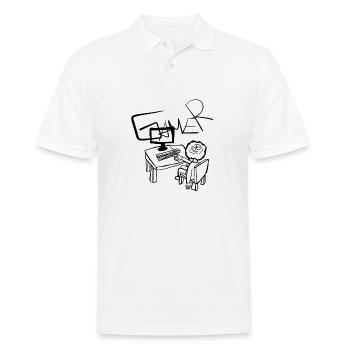 Ordinateur portable - Polo Homme - blanc - Devant - Kai (181cm)